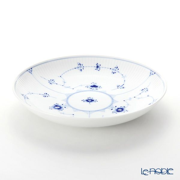 ロイヤルコペンハーゲン（Royal Copenhagen） ブルー フルーテッド プレイン ディーププレート 25×H4cm 1101731