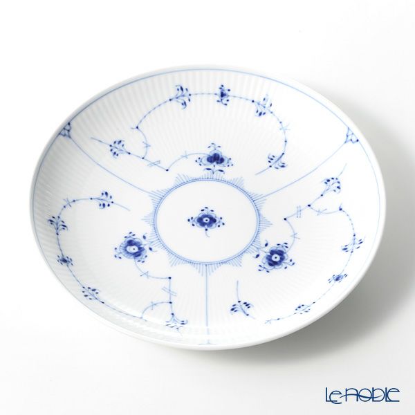 ロイヤルコペンハーゲン（Royal Copenhagen） ブルー フルーテッド プレイン ディーププレート 25×H4cm 1101731