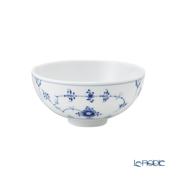 ロイヤルコペンハーゲン（Royal Copenhagen） ブルー フルーテッド プレイン ライスボウル／茶碗 300ml ペア 1101943／1062491