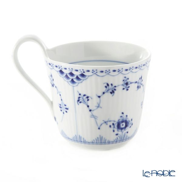 ロイヤルコペンハーゲン（Royal Copenhagen） ブルー フルーテッド ハーフレース ハイハンドル マグ 330ml 1102090／1026447