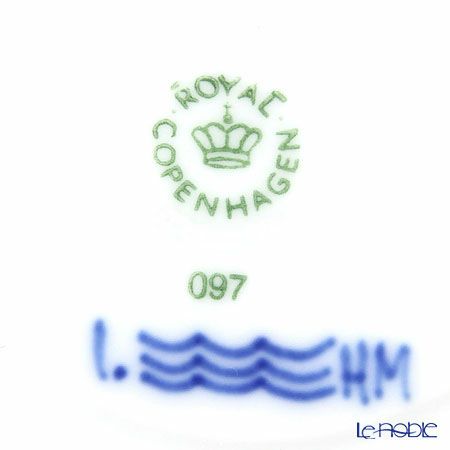 ロイヤルコペンハーゲン（Royal Copenhagen） ブルー フルーテッド ハーフレース ハイハンドルカップ＆ソーサー（ミニ） 170ml 1102095