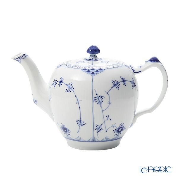 ロイヤルコペンハーゲン（Royal Copenhagen） ブルー フルーテッド ハーフレース ティーポット（L） 1000ml 1102141／1017209