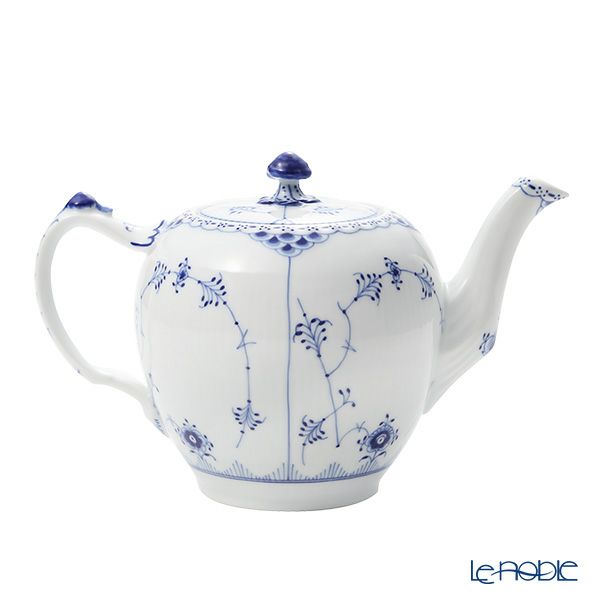 ロイヤルコペンハーゲン（Royal Copenhagen） ブルー フルーテッド ハーフレース ティーポット（L） 1000ml 1102141／1017209