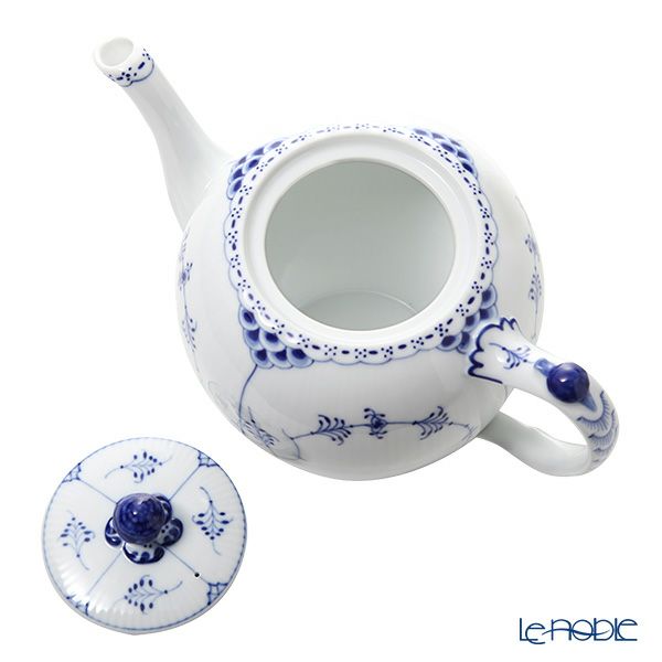 ロイヤルコペンハーゲン（Royal Copenhagen） ブルー フルーテッド ハーフレース ティーポット（L） 1000ml 1102141／1017209