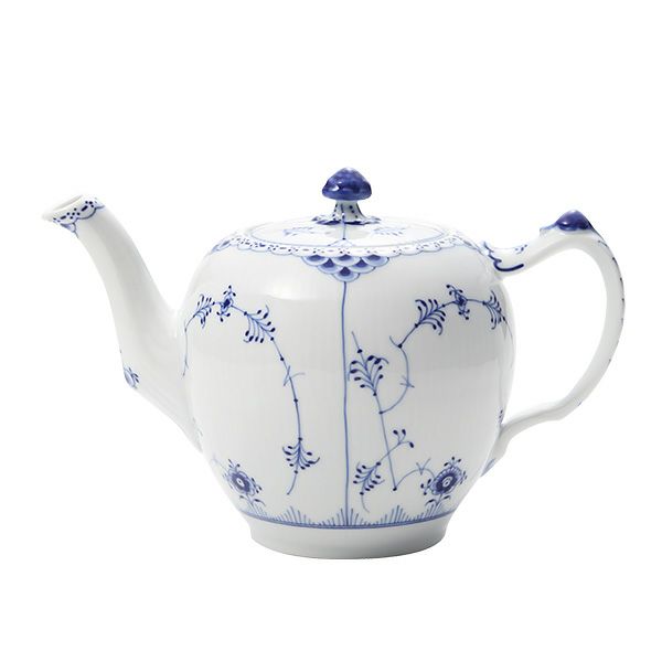 ロイヤルコペンハーゲン（Royal Copenhagen） ブルー フルーテッド ハーフレース ティーポット（L） 1000ml 1102141／1017209