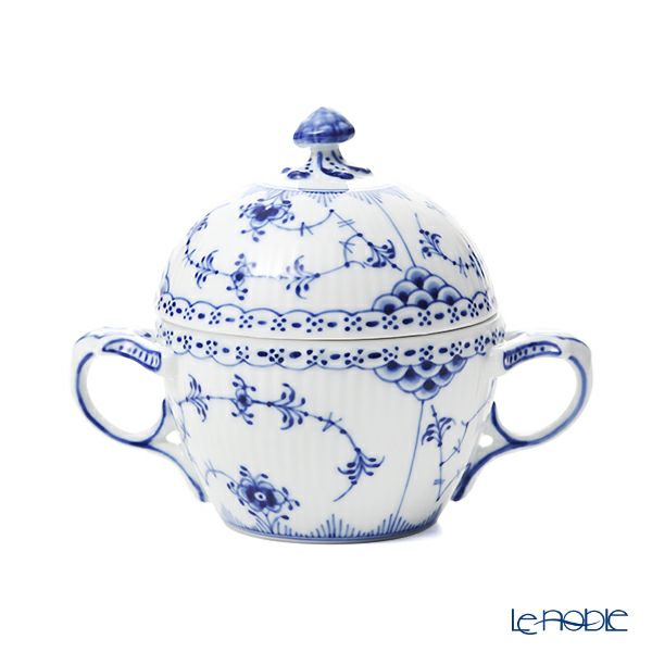 ロイヤルコペンハーゲン（Royal Copenhagen） ブルー フルーテッド ハーフレース シュガーボウル L 200ml 1102159／1017210