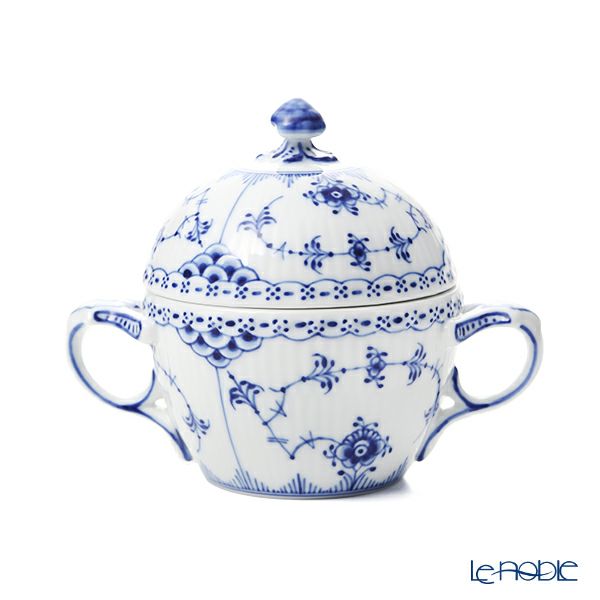 ロイヤルコペンハーゲン（Royal Copenhagen） ブルー フルーテッド ハーフレース シュガーボウル L 200ml 1102159／1017210