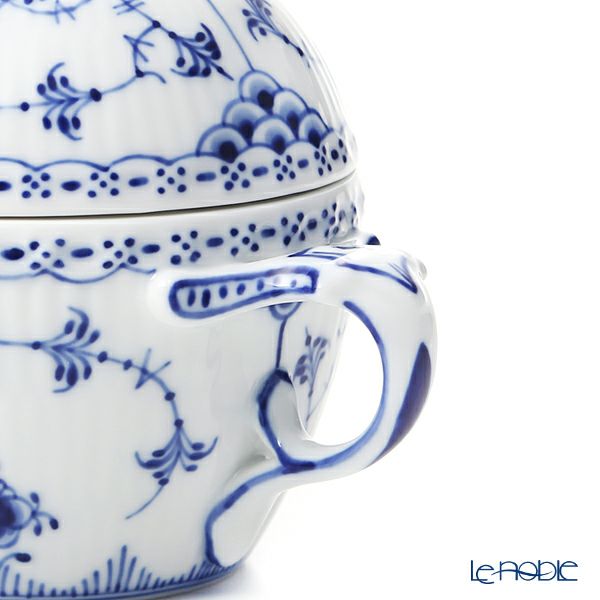ロイヤルコペンハーゲン（Royal Copenhagen） ブルー フルーテッド ハーフレース シュガーボウル L 200ml 1102159／1017210