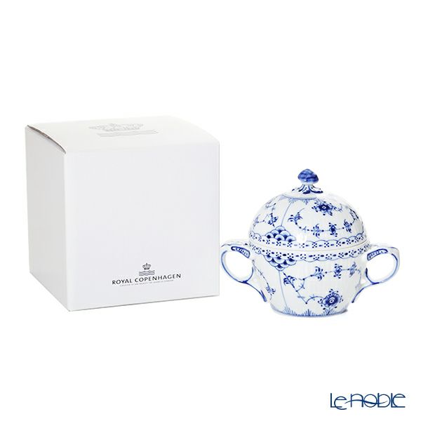 ロイヤルコペンハーゲン（Royal Copenhagen） ブルー フルーテッド ハーフレース シュガーボウル L 200ml 1102159／1017210