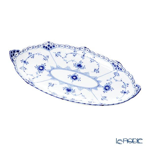 ロイヤルコペンハーゲン（Royal Copenhagen） ブルー フルーテッド ハーフレース ディッシュ（楕円） 24.5×12cm 1102349