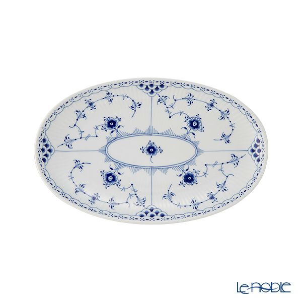 ロイヤルコペンハーゲン（Royal Copenhagen） ブルー フルーテッド ハーフレース オーバルディッシュ 23.5cm 1102356／1064775