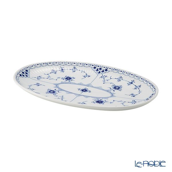 ロイヤルコペンハーゲン（Royal Copenhagen） ブルー フルーテッド ハーフレース オーバルディッシュ 23.5cm 1102356／1064775