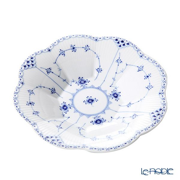 ロイヤルコペンハーゲン（Royal Copenhagen） ブルー フルーテッド ハーフレース ペタルボウル 25.5×H4.5cm 1102397／1024806