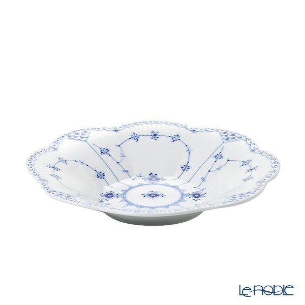 ロイヤルコペンハーゲン（Royal Copenhagen） ブルー フルーテッド ハーフレース ペタルボウル 25.5×H4.5cm 1102397／1024806