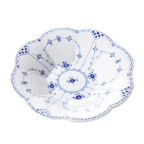 ロイヤルコペンハーゲン（Royal Copenhagen） ブルー フルーテッド ハーフレース ペタルボウル 25.5×H4.5cm 1102397／1024806
