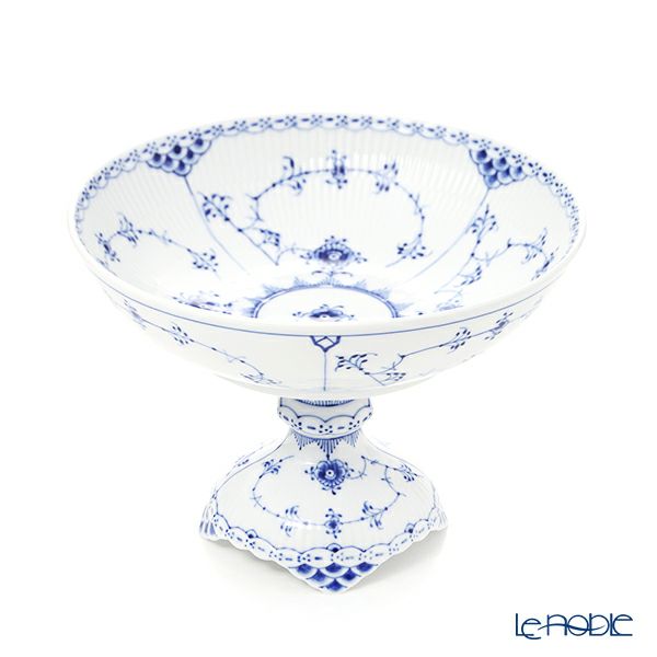 ロイヤルコペンハーゲン（Royal Copenhagen） ブルー フルーテッド ハーフレース コンポート 14cm 1102428／1017215
