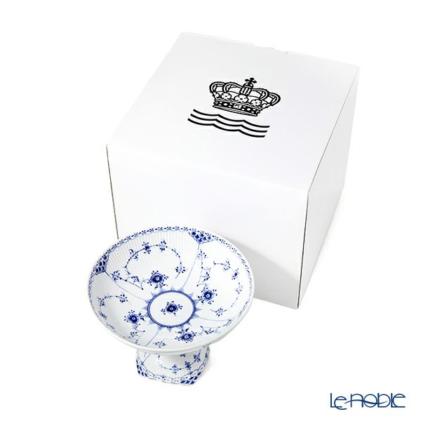 ロイヤルコペンハーゲン（Royal Copenhagen） ブルー フルーテッド ハーフレース コンポート 14cm 1102428／1017215