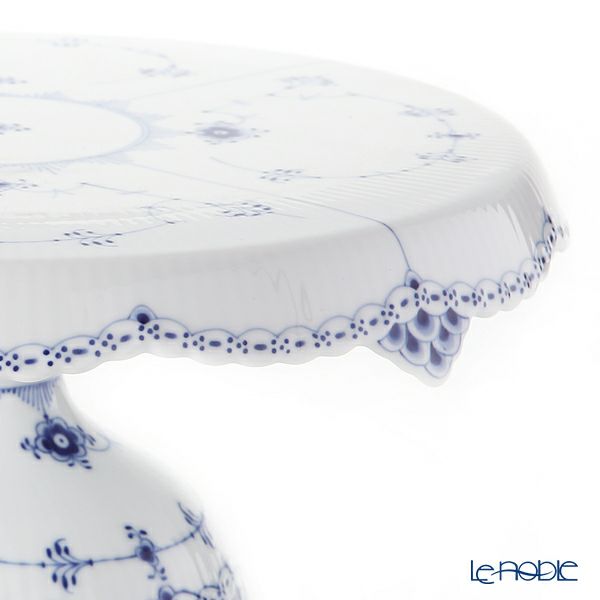ロイヤルコペンハーゲン（Royal Copenhagen） ブルー フルーテッド ハーフレース ケーキスタンド 31×H13.5cm 1102434／1026609