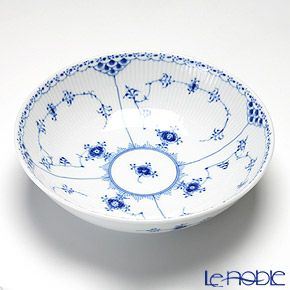 ロイヤルコペンハーゲン（Royal Copenhagen） ブルー フルーテッド ハーフレース サラダボウル（S） 6×21cm 1102577／1017218