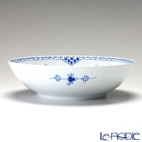 ロイヤルコペンハーゲン（Royal Copenhagen） ブルー フルーテッド ハーフレース サラダボウル（S） 6×21cm 1102577／1017218