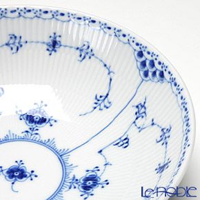ロイヤルコペンハーゲン（Royal Copenhagen） ブルー フルーテッド ハーフレース サラダボウル（S） 6×21cm 1102577／1017218