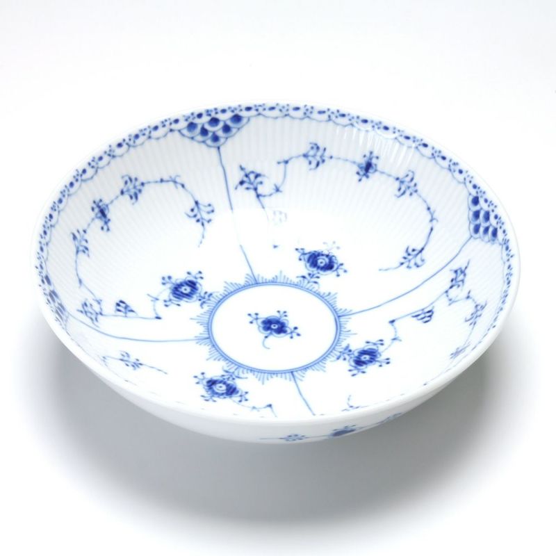 ロイヤルコペンハーゲン（Royal Copenhagen） ブルー フルーテッド ハーフレース サラダボウル（S） 6×21cm 1102577／1017218