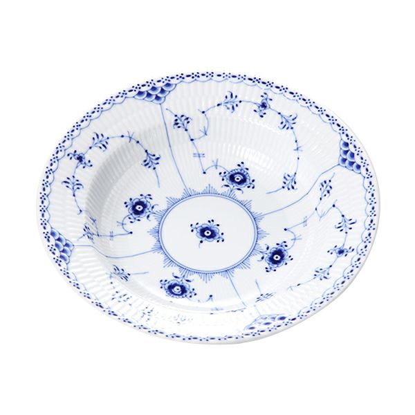 ロイヤルコペンハーゲン（Royal Copenhagen） ブルー フルーテッド ハーフレース プレート（ディープ） 21cm 1102604／1017221