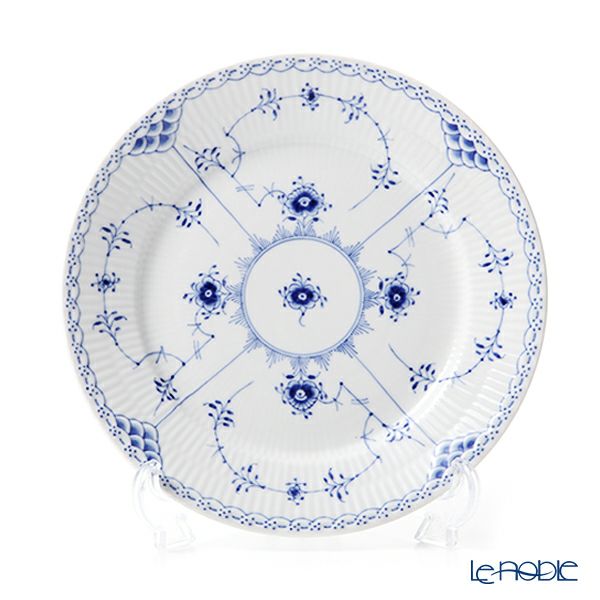 ロイヤルコペンハーゲン（Royal Copenhagen） ブルー フルーテッド ハーフレース プレート（フラット） 22cm 1102622／1017223
