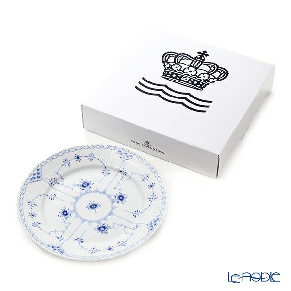ロイヤルコペンハーゲン（Royal Copenhagen） ブルー フルーテッド ハーフレース プレート（フラット） 22cm 1102622／1017223