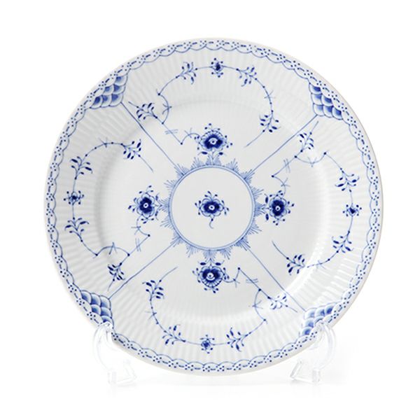 ロイヤルコペンハーゲン（Royal Copenhagen） ブルー フルーテッド ハーフレース プレート（フラット） 22cm 1102622／1017223