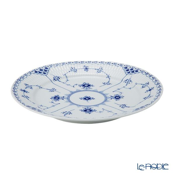 ロイヤルコペンハーゲン（Royal Copenhagen） ブルー フルーテッド ハーフレース プレート（フラット） 25cm 1102625／1017224