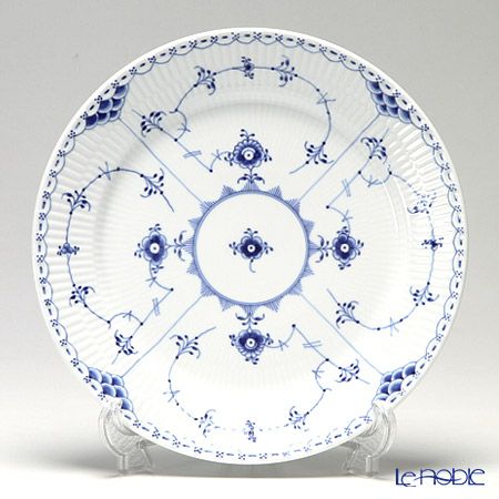ロイヤルコペンハーゲン（Royal Copenhagen） ブルー フルーテッド ハーフレース プレート（フラット） 27cm 1102627／1017225