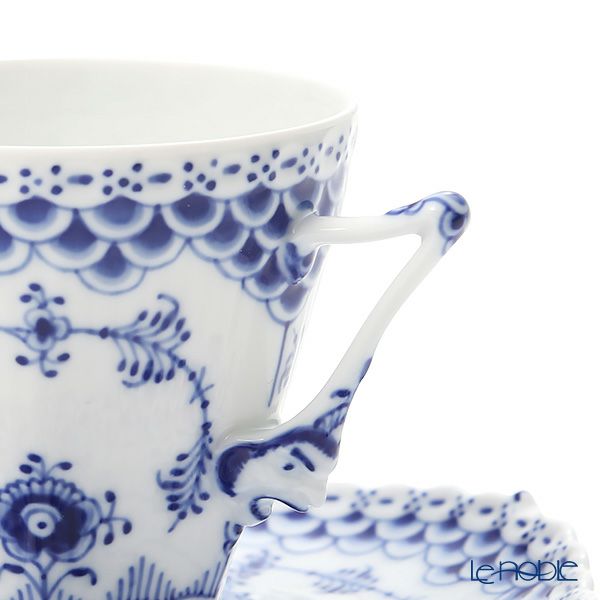 ロイヤルコペンハーゲン（Royal Copenhagen） ブルー フルーテッド フルレース コーヒーカップ＆ソーサー（S） 140ml 1103068／1017226
