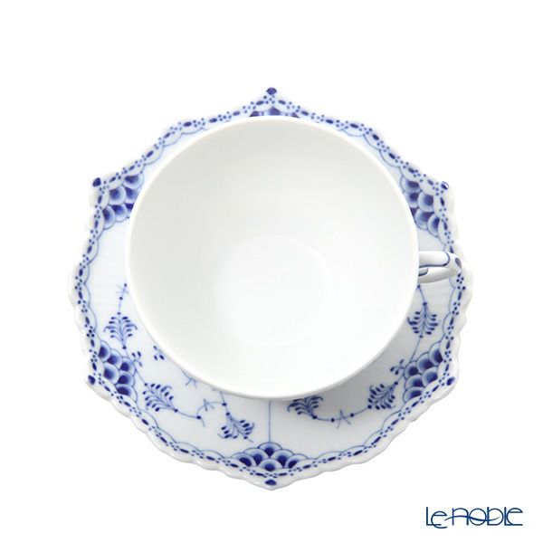 ロイヤルコペンハーゲン（Royal Copenhagen） ブルー フルーテッド フルレース ティーカップ＆ソーサー 220ml 1103080／1017227