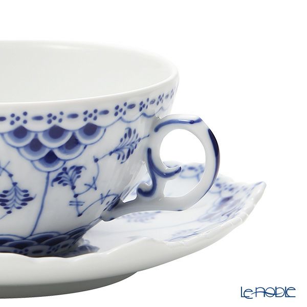ロイヤルコペンハーゲン（Royal Copenhagen） ブルー フルーテッド フルレース ティーカップ＆ソーサー 220ml 1103080／1017227