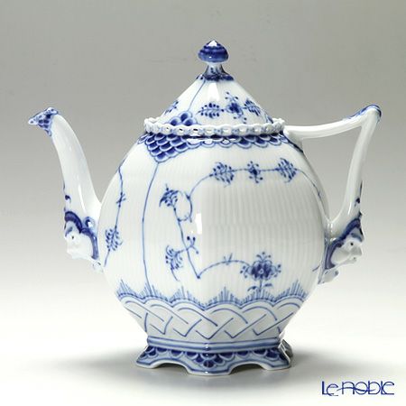 ロイヤルコペンハーゲン（Royal Copenhagen） ブルー フルーテッド フルレース ティーポット 1000ml 1103141／1017228