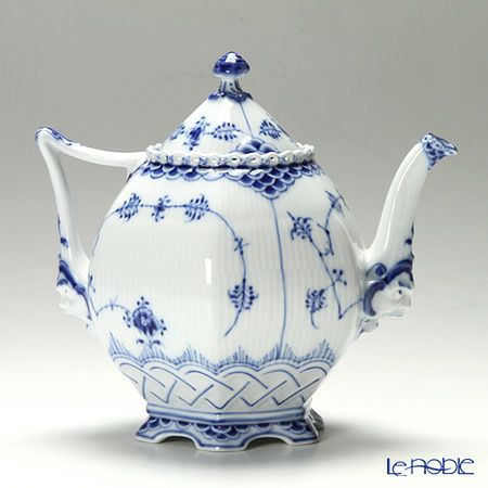 ロイヤルコペンハーゲン（Royal Copenhagen） ブルー フルーテッド フルレース ティーポット 1000ml 1103141／1017228