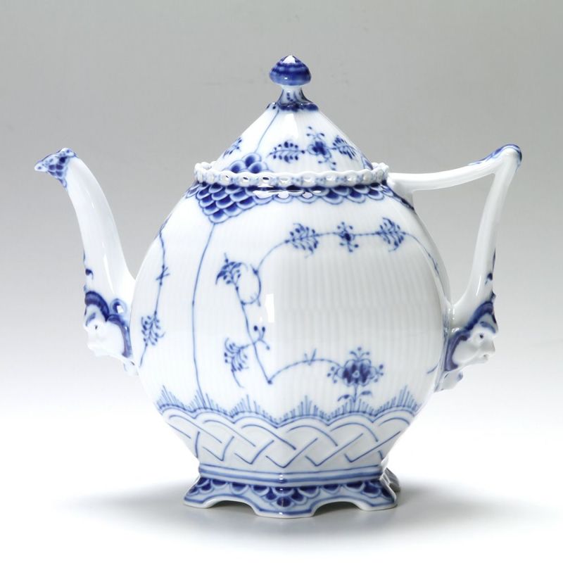 ロイヤルコペンハーゲン（Royal Copenhagen） ブルー フルーテッド フルレース ティーポット 1000ml 1103141／1017228