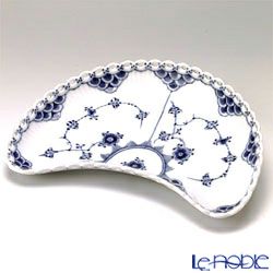 ロイヤルコペンハーゲン（Royal Copenhagen） ブルー フルーテッド フルレース ディッシュ（三日月） 21.5×13cm 1103352