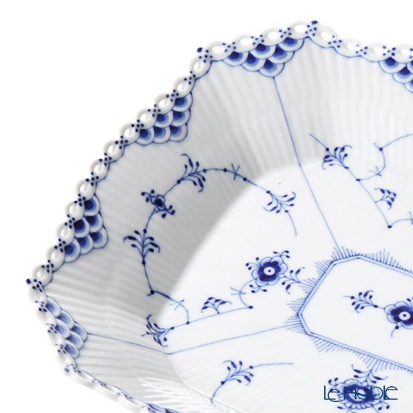 ロイヤルコペンハーゲン（Royal Copenhagen） ブルー フルーテッド フルレース ケーキディッシュ スクエア 26cm 1103420／1016784
