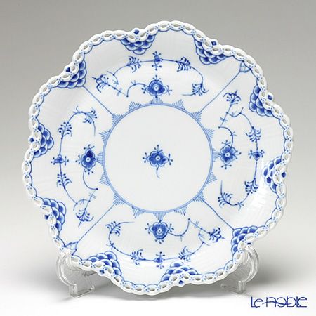 ロイヤルコペンハーゲン（Royal Copenhagen） ブルー フルーテッド フルレース ケーキ皿 25cm 1103422／1017233