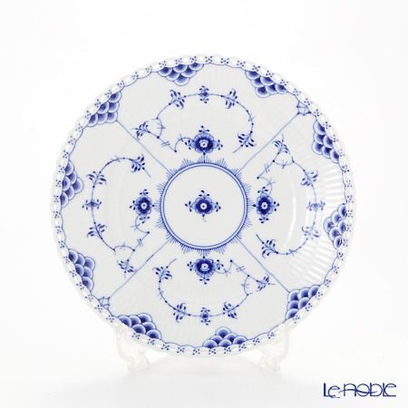 ロイヤルコペンハーゲン（Royal Copenhagen） ブルー フルーテッド フルレース プレート（フラット） 17cm 1103617／1017237