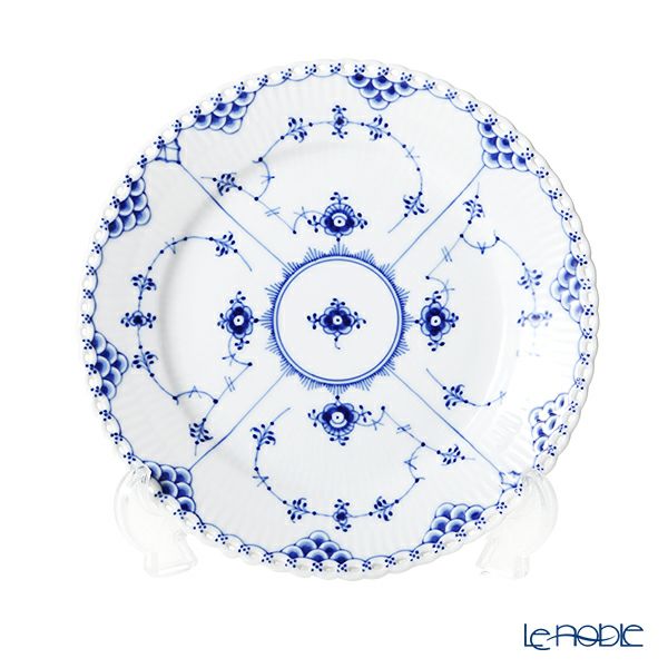ロイヤルコペンハーゲン（Royal Copenhagen） ブルー フルーテッド フルレース プレート（フラット） 19cm 1103620／1017238