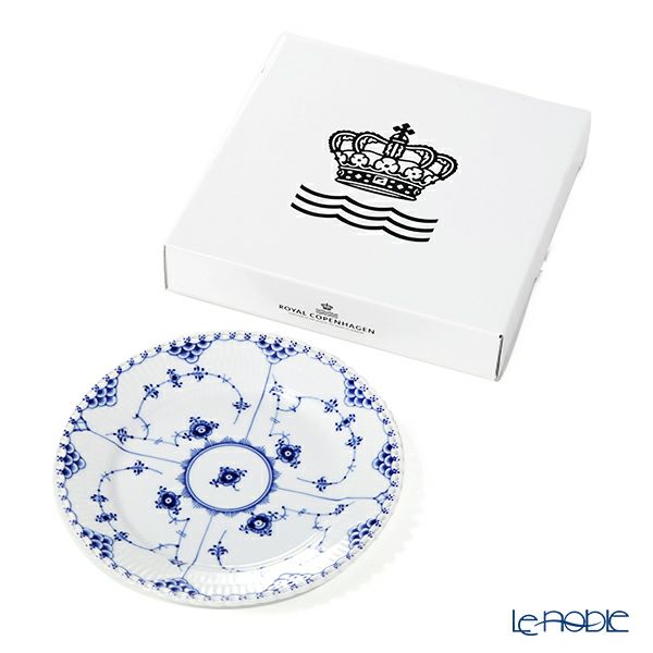 ロイヤルコペンハーゲン（Royal Copenhagen） ブルー フルーテッド フルレース プレート（フラット） 19cm 1103620／1017238