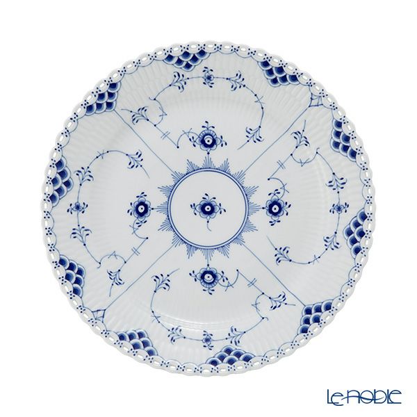 ロイヤルコペンハーゲン（Royal Copenhagen） ブルー フルーテッド フルレース プレート（フラット） 25cm 1103625／1017239