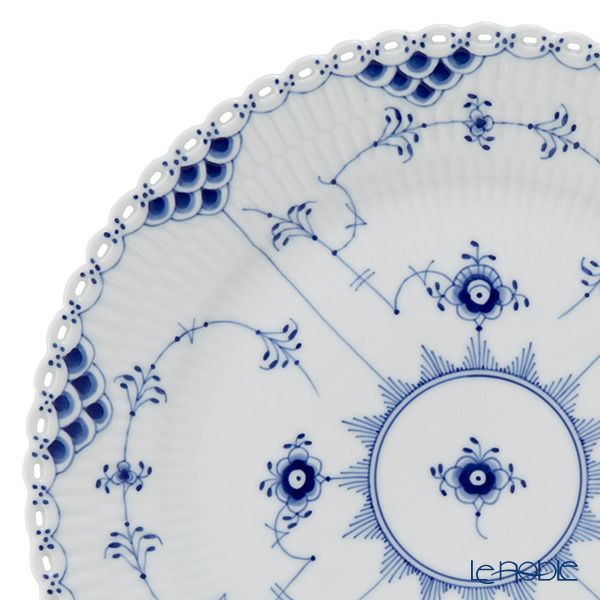ロイヤルコペンハーゲン（Royal Copenhagen） ブルー フルーテッド フルレース プレート（フラット） 25cm 1103625／1017239