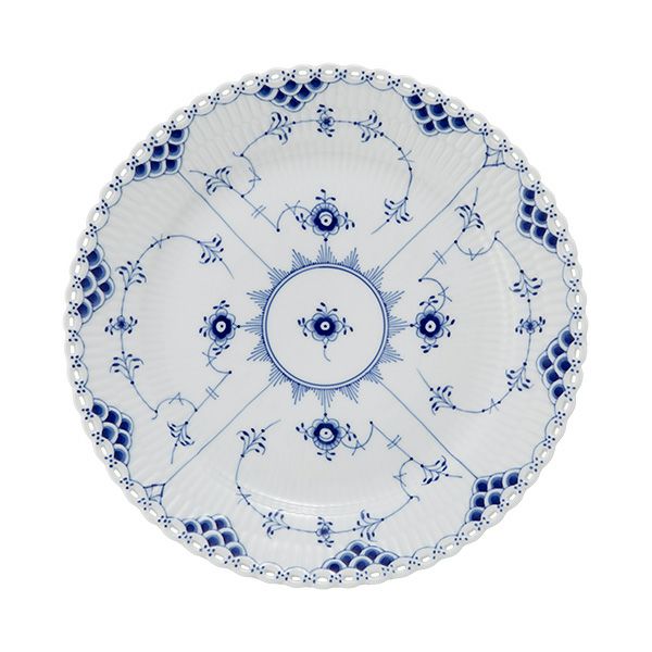ロイヤルコペンハーゲン（Royal Copenhagen） ブルー フルーテッド フルレース プレート（フラット） 25cm 1103625／1017239