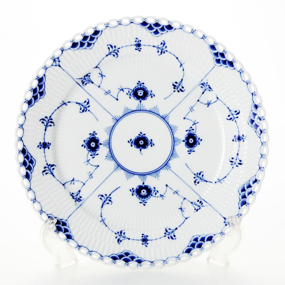 ロイヤルコペンハーゲン（Royal Copenhagen） ブルー フルーテッド フルレース プレート（フラット） 27cm 1103627／1017240