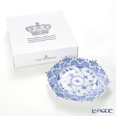 ロイヤルコペンハーゲン（Royal Copenhagen） ブルー フルーテッド フルレース プレート（ダブルレース） 21cm 1103636／1017241