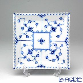 ロイヤルコペンハーゲン（Royal Copenhagen） ブルー フルーテッド フルレース プレートスクエア（スモール） 1103714